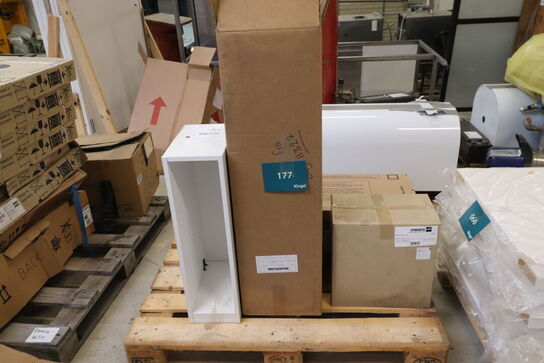 3 stk Diverse inddækning og skab