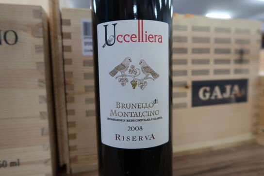 1 fl. Rødvin UCCELLIERA BRUNNELO DI MONTALCINO RISERVA 2008