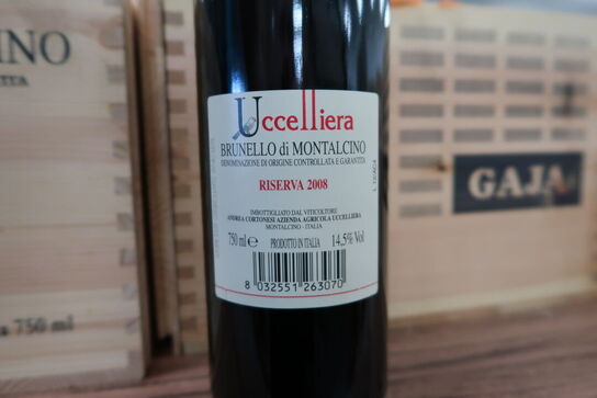 1 fl. Rødvin UCCELLIERA BRUNNELO DI MONTALCINO RISERVA 2008