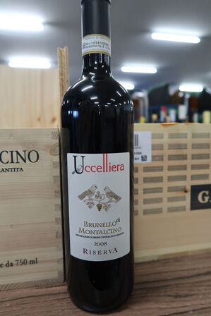 1 fl. Rødvin UCCELLIERA BRUNNELO DI MONTALCINO RISERVA 2008
