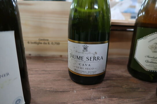 6 fl. Vin/mousserendevin (se billeder)