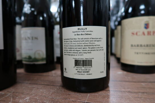 1 fl. Rødvin RULLY LE BAS DES CHÊNES ALBERT SOUNIT GRAND VIN DE BOURGOGNE