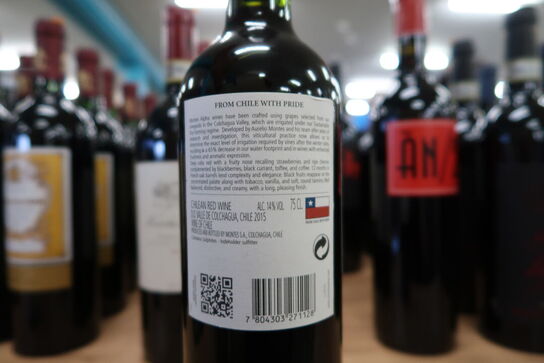 1 fl. Rødvin MONTES ALPHA CARBERNET SAUVIGNON 2015