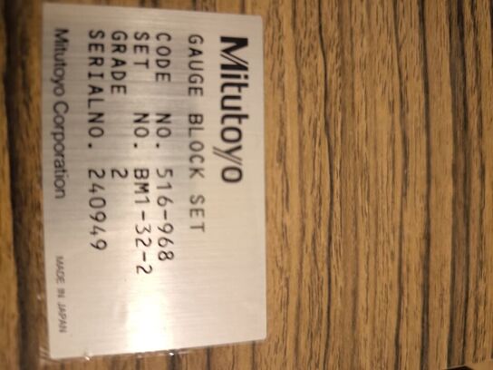 Måleklodssæt MITUTOYO