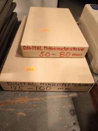 2 stk. Digital mikrometerskruer  MITUTOYO