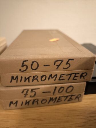 2 Stk. Mikrometerskruer TESA 50-75MM/75-100MM