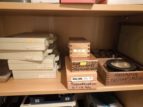 9 stk. Trepunktsmåler TESA, MITUTOYO