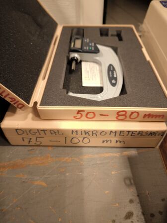 2 stk. Digital mikrometerskruer  MITUTOYO