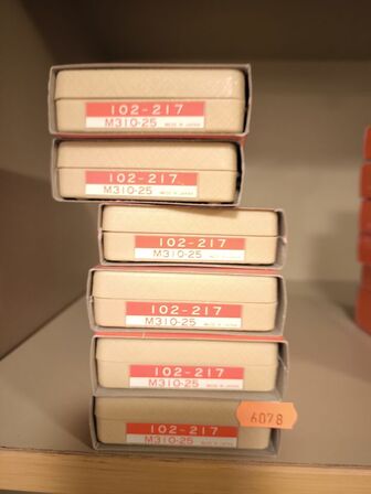 6 stk. Mikrometer MITUTOYO M310-25