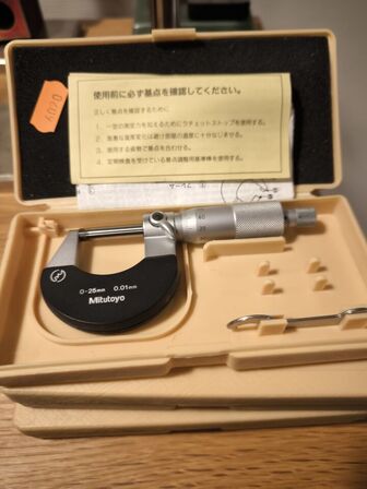 Mikrometerskrue MITUTOYO 0-25 MM 