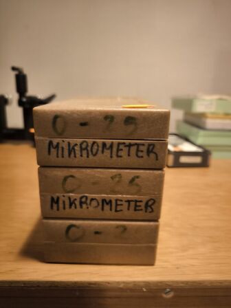 2 stk. Mikrometerskruer TESA 0-25 MM