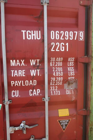 20" container med indhold