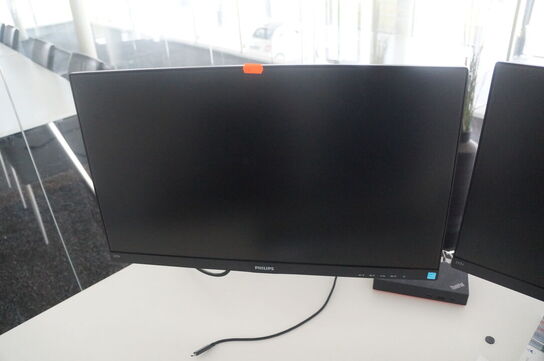 2 stk. Skærme, tastatur & mus