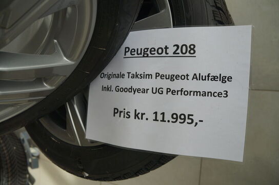 4 stk. Dæk med fælge GOODYEAR PEUGEOT 208
