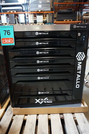 Metallo Værktøjsvogn XXL med værktøj og 7 skuffer 