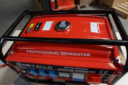 Metallo Meta 8500W 4 Takt Benzin generator med elstart 