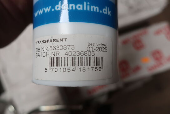 Div. lim/fugeprodukter DANA LIM, spande m.v.