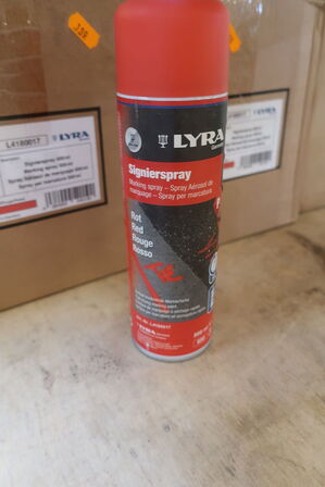 Markeringsspray LYRA (rød) 3 ks. á 12 stk.