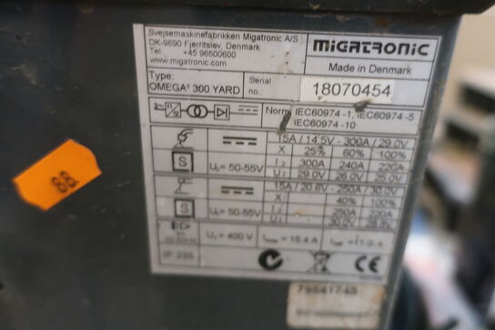 Svejseværk MIGATRONIC OMEGA YARD 300 + KEMPPI Minarc EVO 150