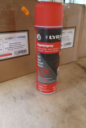 Markeringsspray LYRA (rød) 3 ks. á 12 stk.