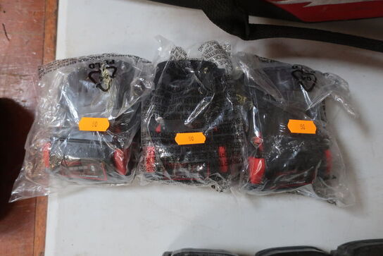 3 stk. MILWAUKEE 18V batterier