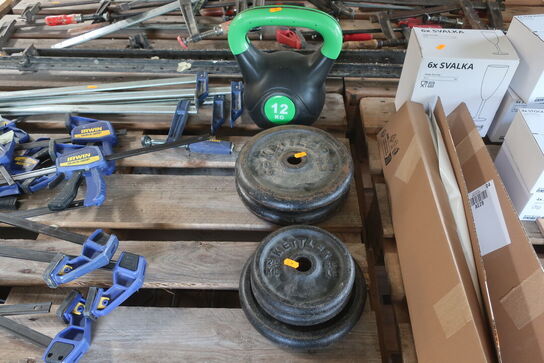 Vægtstkiver KETTLER og kettlebell 12 kg