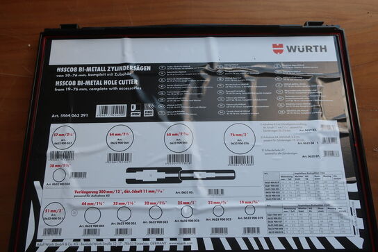 Kopborsæt WÜRTH 