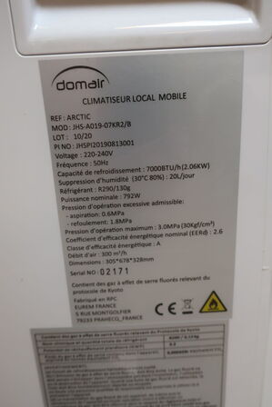 Mobil aircondition DOMAIR JHS-A019
