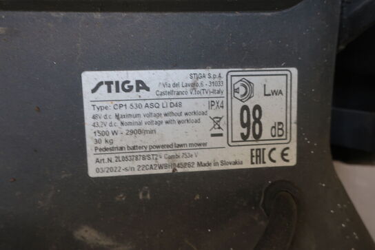 Plæneklipper akku STIGA EPOWER CP1 530