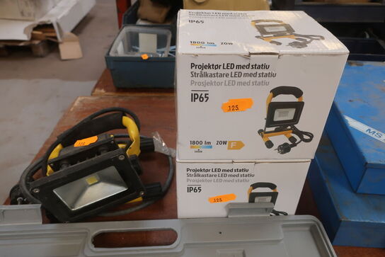 Arbejdslamper LED og topnøglesæt