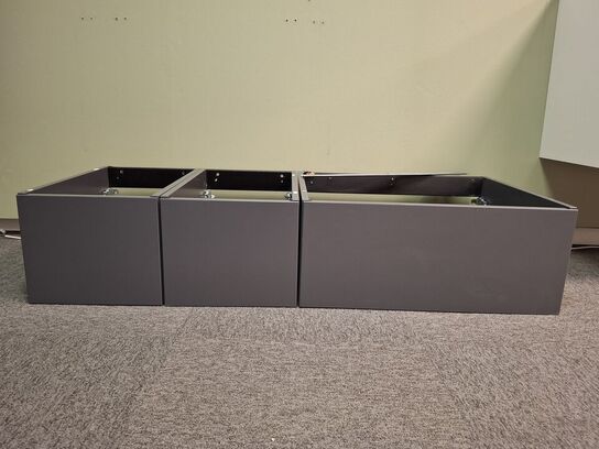 Grå vaskeskab/skab til bordplade montering.