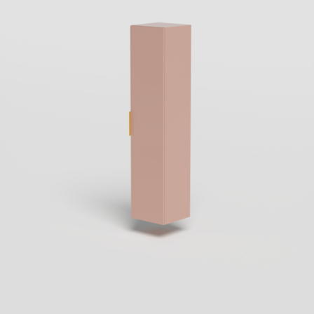 HB45 Altus højskab 35x160x35, ny, Lyserød, 3 glashylder, med greb mat sort