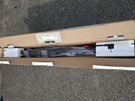 Elektrisk Glas og sort håndklædetørrer 400 x 1200