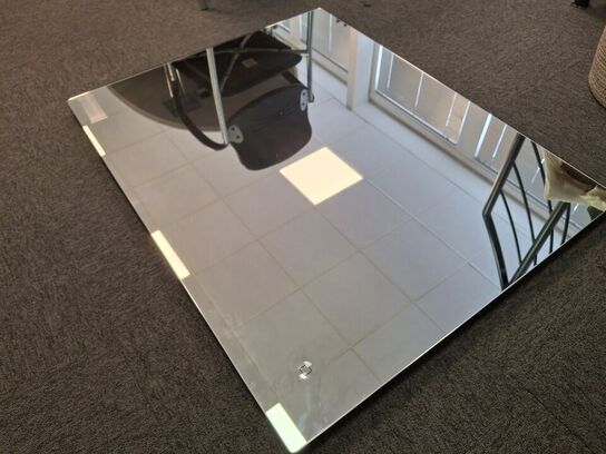 Spejl - Rektangulær badeværelser spejl 100 x 80 med lys