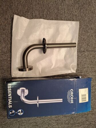 Grohe essentials brushed hard graphite reservepapirholder