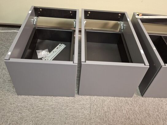 Grå vaskeskab/skab til bordplade montering.