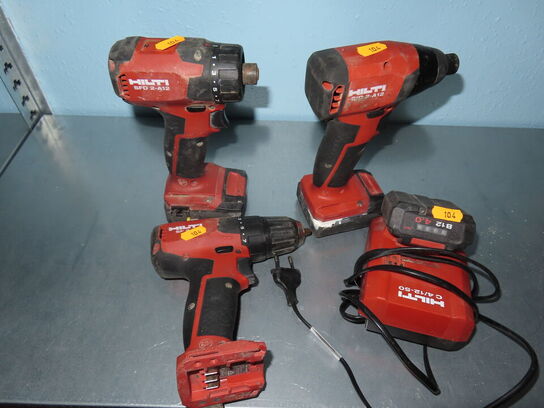 3 stk Boremaskiner - HILTI