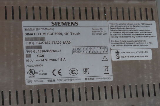 Simatic HMI SCD1900, 19 Touch 