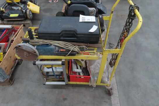 Rullevogn inkl. Diverse værktøj