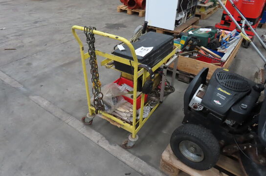 Rullevogn inkl. Diverse værktøj