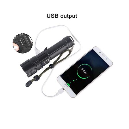 LED lommelygte 3000 lumen 30W USB-C