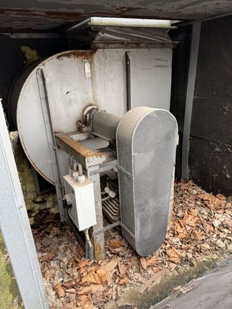 Filter / cyklon silo med blæsemotor mv. komplet.