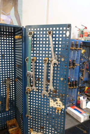 Værkstedsvogn med indhold