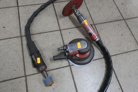 3 stk. pneumatisk værktøj 