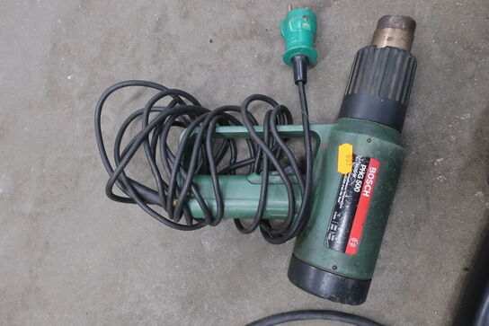 Varmepistol samt poleringsmaskine 