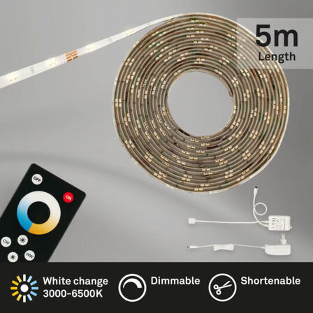 4stk. briloner led strip 5 meter med remote(ubrugt)