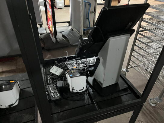POS-touch kasseterminal med betalingsterminal og printer