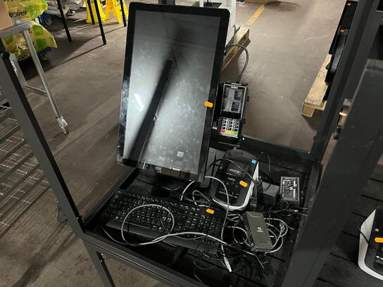 POS-touch kasseterminal med betalingsterminal og printer
