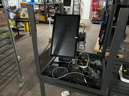 POS-touch kasseterminal med betalingsterminal og printer