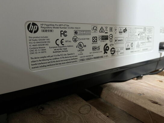 Kasseterminal, KS8642-CBE med  HP Pagewide Pro MFP 477dw